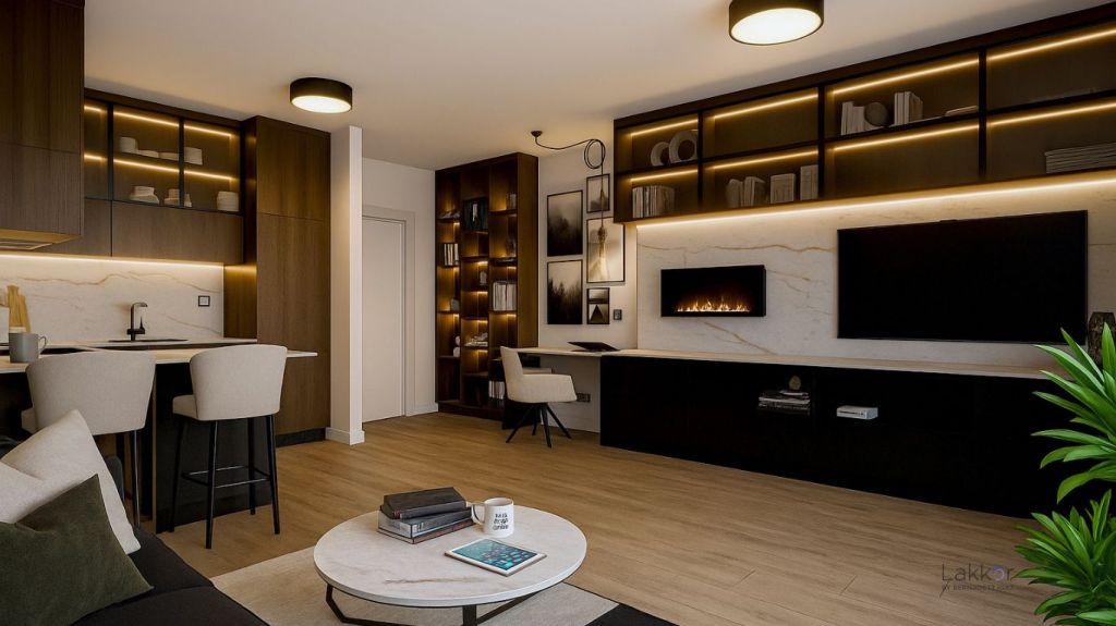 Karakteres budapesti otthon 50 négyzetméteren - nappali 1